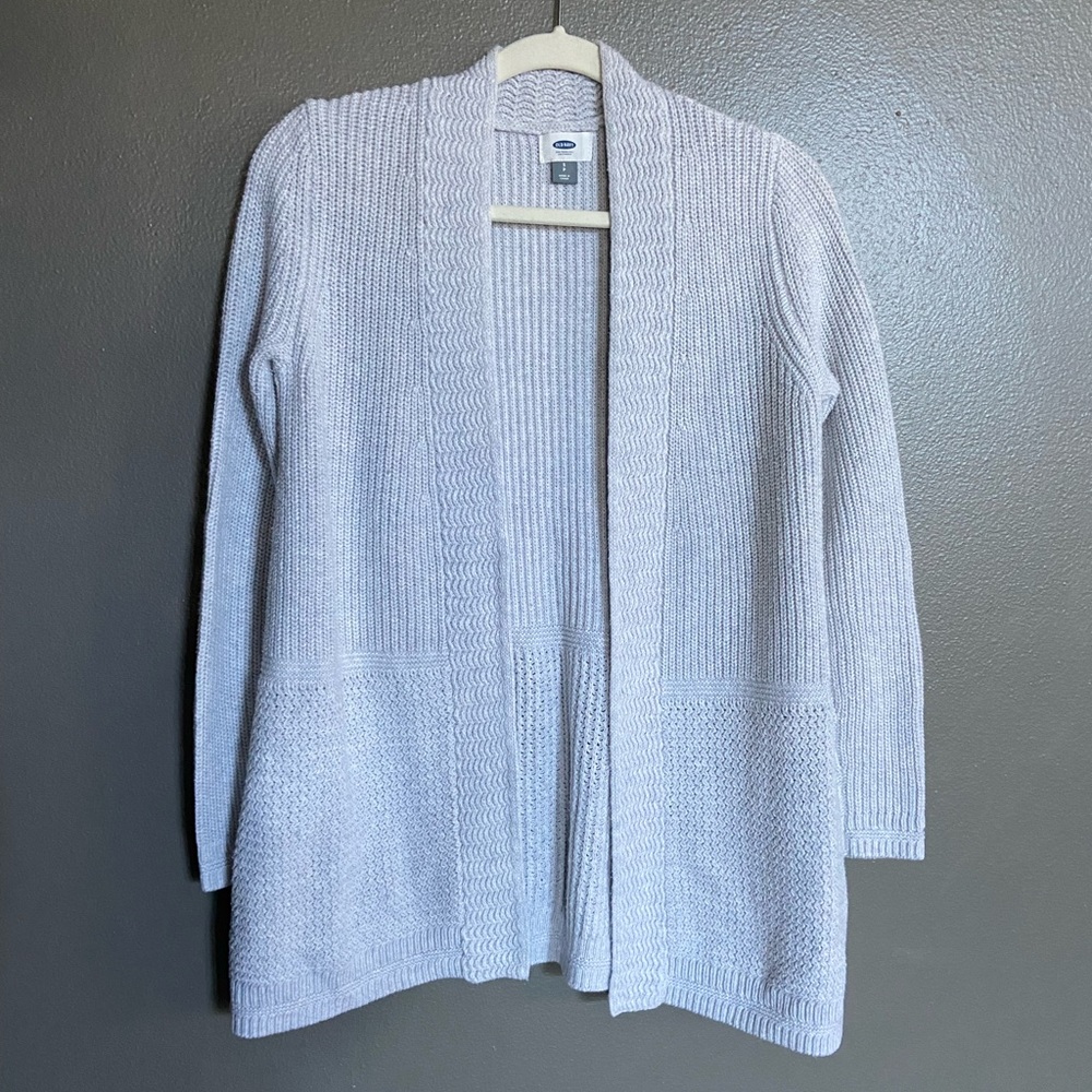 Gray cardigan